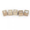 WOODEN DICE NATURAL 4.5X4.5X4.5CM 9PCS - Image 3