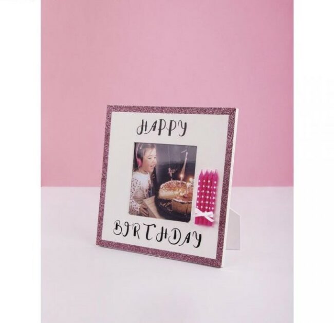 CARDBOARD PHOTO FRAME FSC REC. 100% WHITE -18X18X0.7CM - Image 4