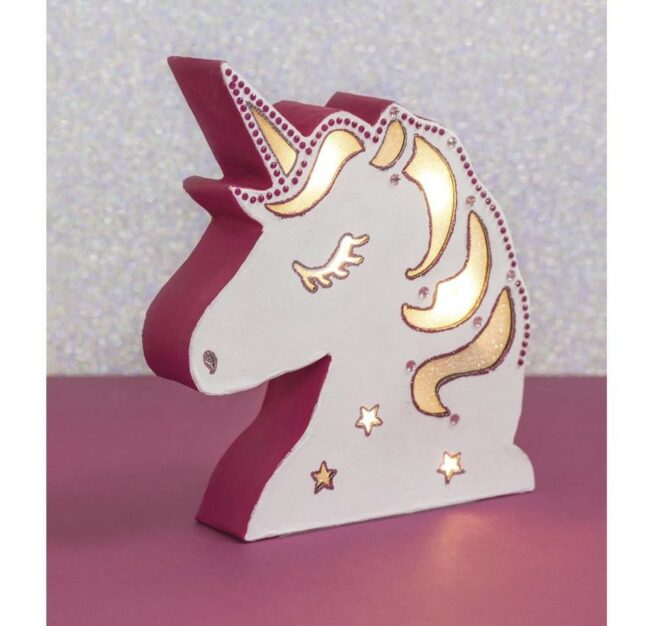 PAPER MÂCHÉ KRAFT LIGHT UNICORN FSC REC.100% - 17X20X4CM - Image 5