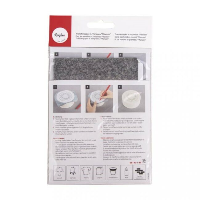 TRANSFER PAPER WITH TEMPLATES "PLANTS" - 5XA4