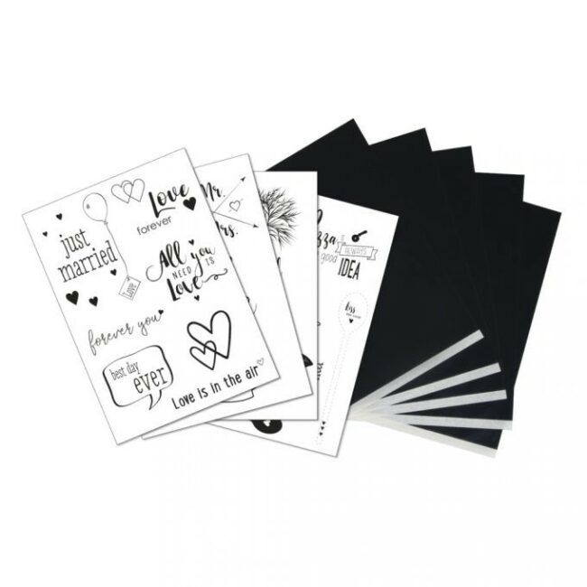 TRANSFER PAPER WITH TEMPLATES "LOVE/KITCHEN" - 5XA4