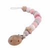 PACIFIER CHAIN PINK 15PCS