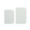 SMOOTH SCRAPERS 12X8.3CM AND 13.5X9.2CM - 2PCS