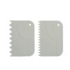 SERRATED SCRAPERS 12X8.3CM AND 13.5X9.2CM - 2PCS