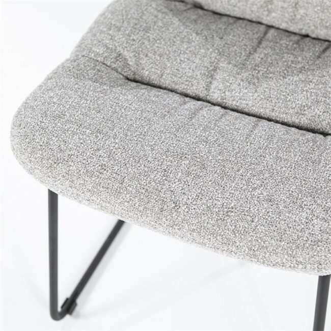 CHAIR DANICA  LIGHT GREY BAQUER - Image 4