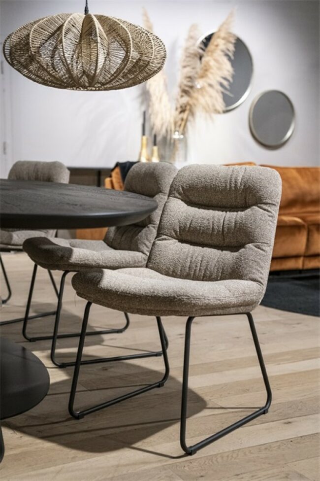 CHAIR DANICA  LIGHT GREY BAQUER - Image 5