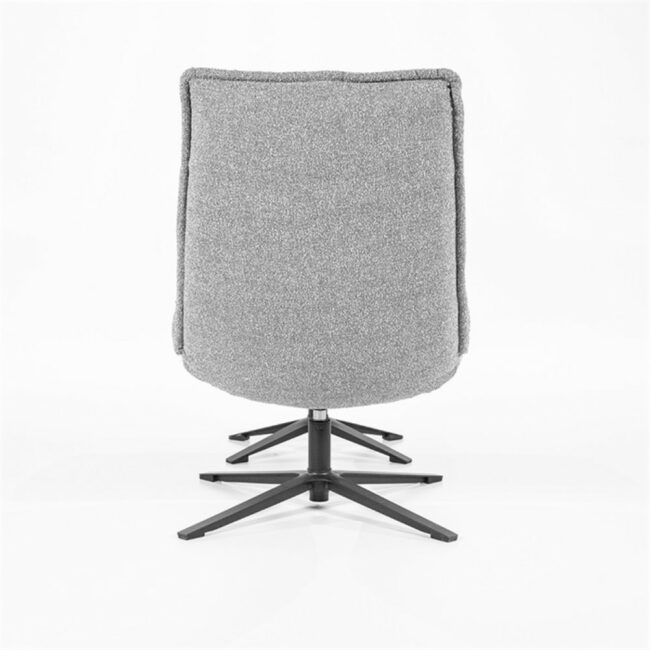 ARMCHAIR MARCUS WITH FOOTSTOOL LIGHT GREY BAQUER - Image 5