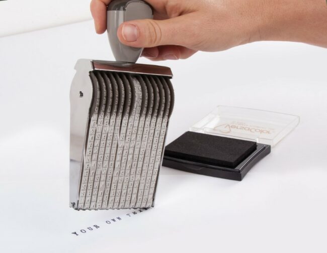 WORD TAPE STAMP - 13TAPES SCRIPT - HEIGHT 5MM - Image 4