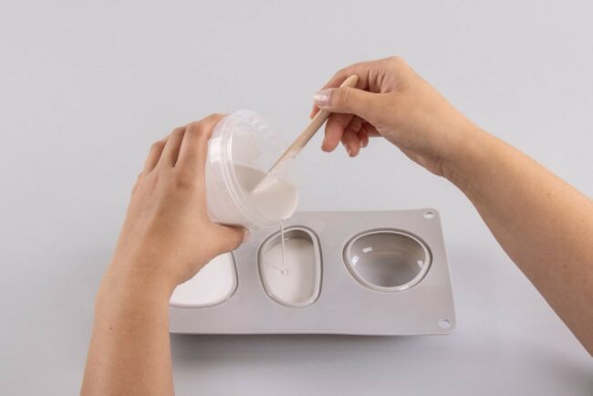 SILICONE CASTING MOULD STONES BIG 14.5X26X3.5CM - 3SHAPES - Image 2