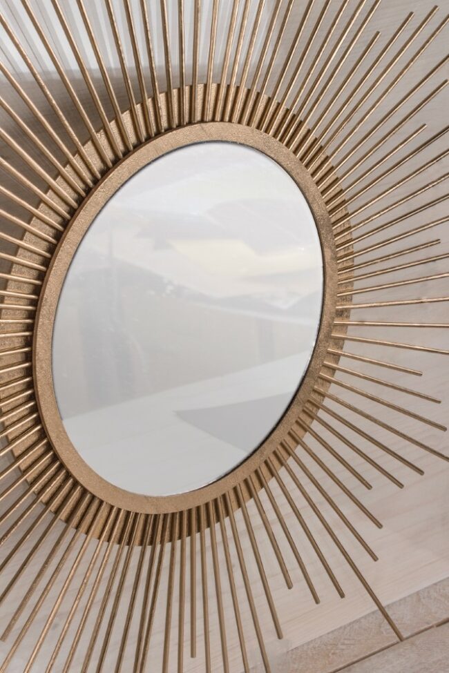MIRROR PLATE GRINDED EDGES 20CM Ø - Image 2