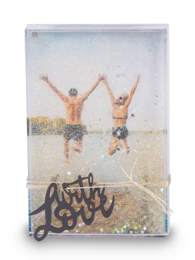 ACRYLIC MAGNET PICTURE FRAME WITH GLITTER 10X2.3X15CM - Image 5