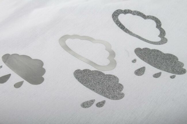 PUNCHING STENCIL SET(DEEP EDGE)"CLOUDS & DROPS" 0.5-9.1 X 0.8-4.8CM - 4PCS - Image 2