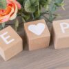 WOODEN DICE NATURAL 4.5X4.5X4.5CM 9PCS - Image 4