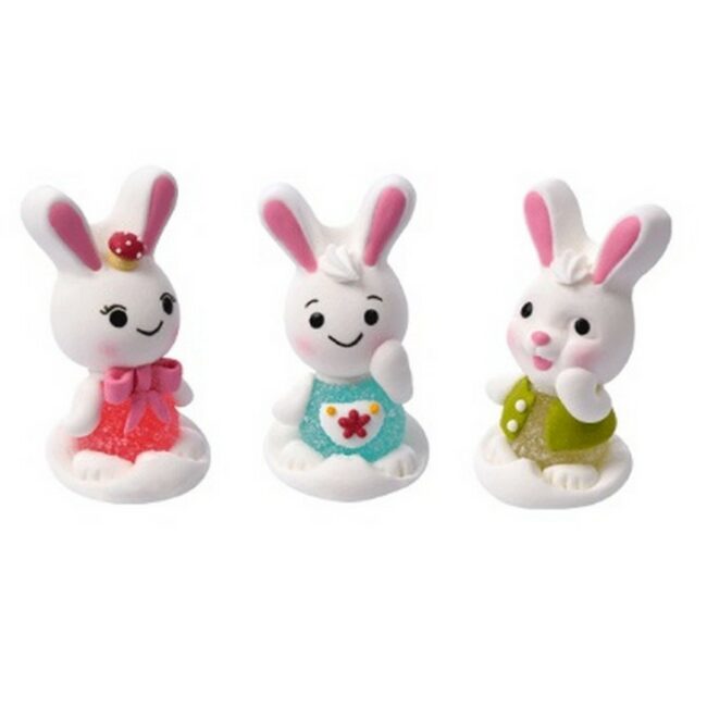 JELLY & SUGAR EASTER BUNNIES (3 DESIGNS) 30PCS
