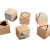 SET OF WOODEN STAMPS BASIC 2.2-3.7CM Ø - 6PCS