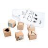 SET OF WOODEN STAMPS BASIC 2.2-3.7CM Ø - 6PCS - Image 3