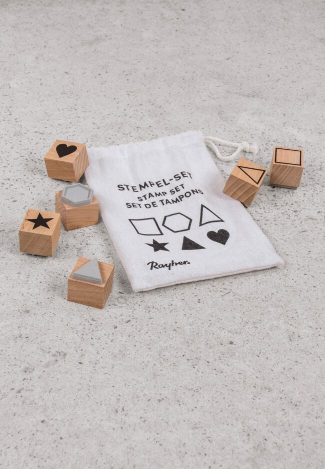 SET OF WOODEN STAMPS BASIC 2.2-3.7CM Ø - 6PCS - Image 4