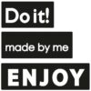 LABELS "MADE BY ME","ENJOY","DO IT!" - 30X15MM/40X15MM/50X15MM - 3PCS