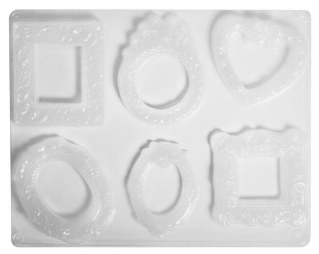 CASTING MOULD FRAME (6 MOTIFS) 6.5-8CM - SIZE: 23.2X18.3CM