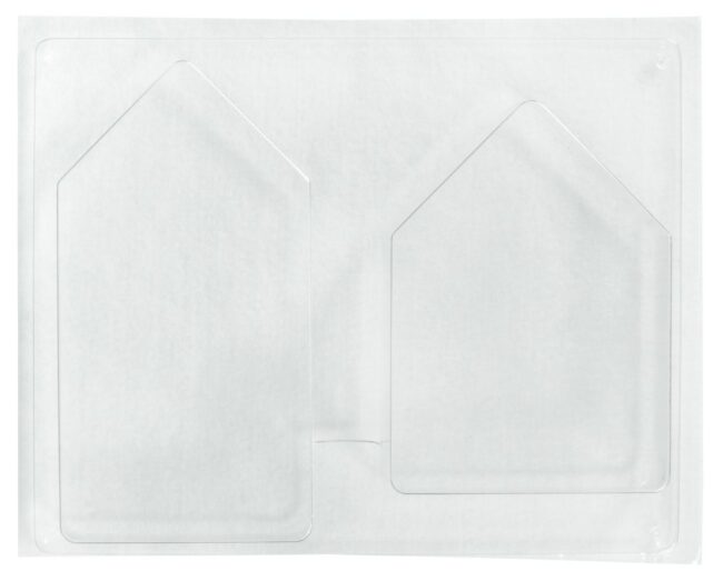 CASTING MOULD HOUSES (2 HOUSES) 13.5-16.5CM - DEPTH 3CM