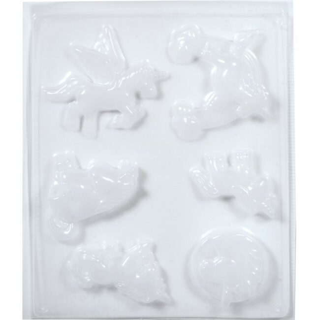 CASTING MOULD: UNICORNS (6 MOTIFS) - 1PC