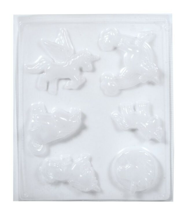 CASTING MOULD: UNICORNS (6 MOTIFS) - 1PC