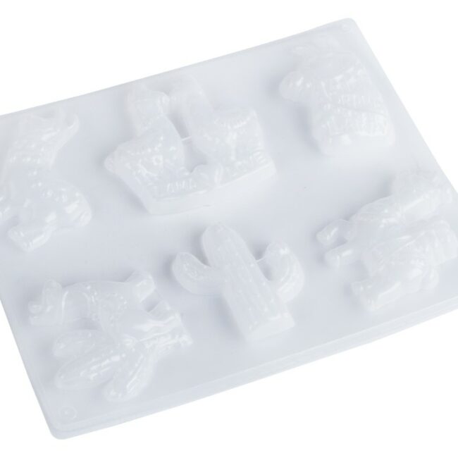 CASTING MOULD: LAMAS (6 MOTIFS) 5-8.5X6.7-8CM
