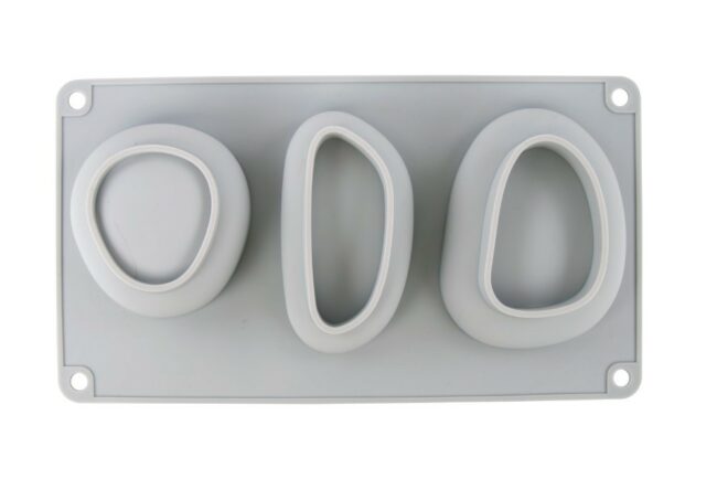 SILICONE CASTING MOULD STONES BIG 14.5X26X3.5CM - 3SHAPES - Image 5