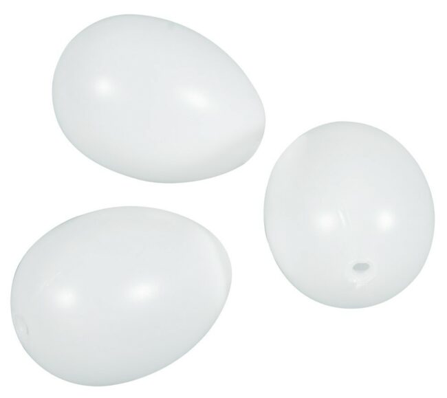 PLASTIC EGGS 6CM 10PCS