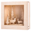 WOODEN KIT 3D MOTIF FRAME WINTERLAND, FSC 100% 20X20X6.6CM