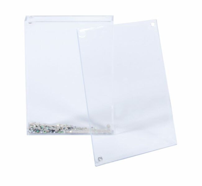 ACRYLIC MAGNET PICTURE FRAME WITH GLITTER 10X2.3X15CM - Image 2