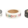 WASHI TAPE SET ORGANIZER (3 DESIGNS - 10M EACH) 15MM - BOX 30M - Image 3