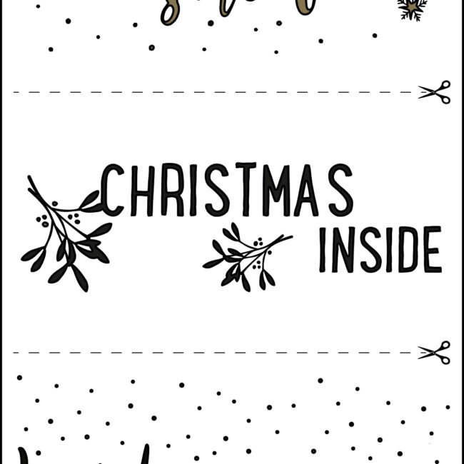 DECORATIVE PULL-OFF MOTIFS "LET IT SNOW" 10X16CM - 2SHEETS