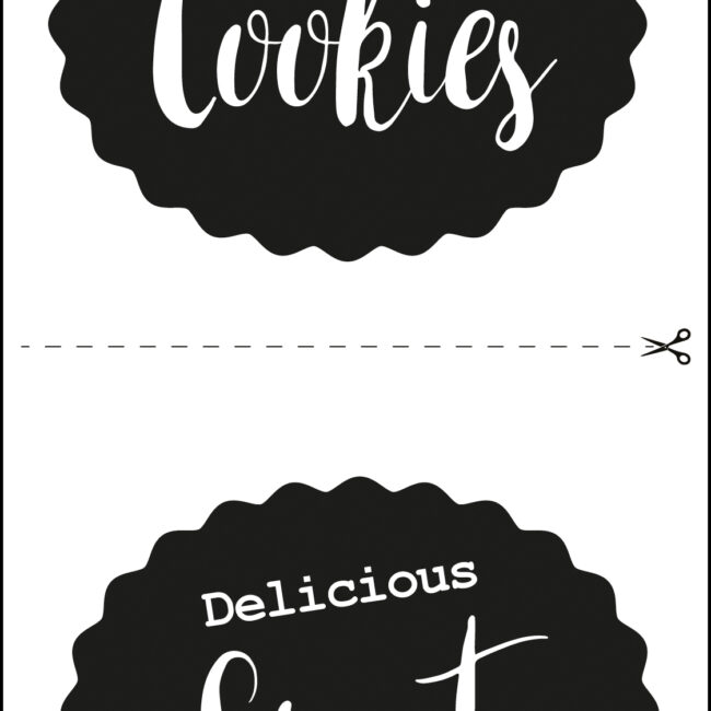 DECORATIVE PULL-OFF MOTIFS "DELICIOUS" 10X16CM - 2SHEETS