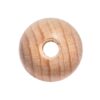 WOODEN BEADS DRILLED 10MM 35PCS