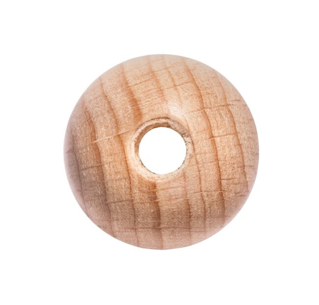 WOODEN BEADS DRILLED 10MM 35PCS