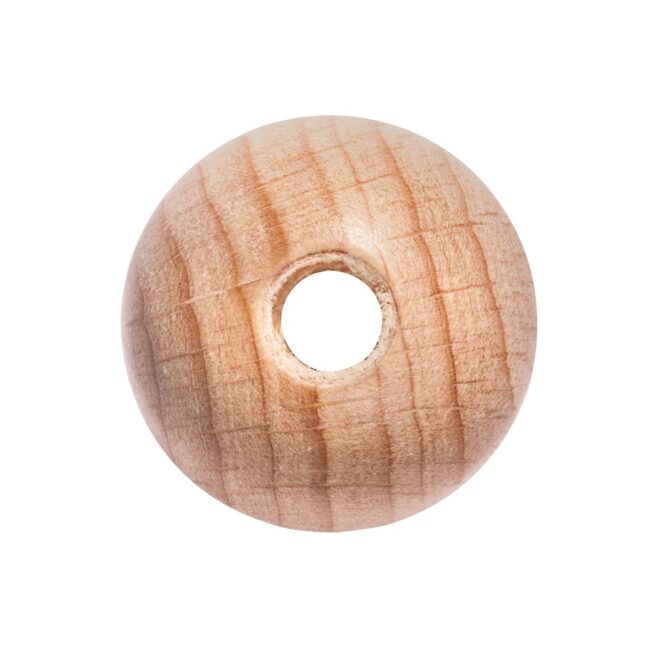 WOODEN BEADS DRILLED 10MM 35PCS