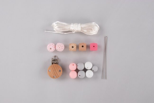 PACIFIER CHAIN PINK 15PCS - Image 2