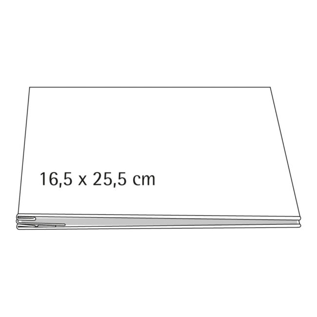 ALBUM WHITE WITH SCREWED 16.5X25.5CM