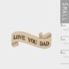 RIBBON WORD MAGNET LOVE DAD 5.5X2X0.2CM