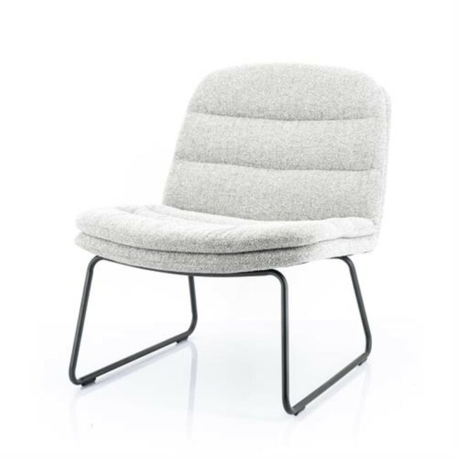 LOUNGE CHAIR BERMO LIGHT GREY 66X74X78CM