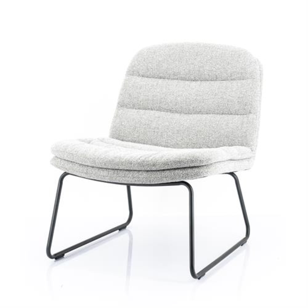 LOUNGE CHAIR BERMO LIGHT GREY 66X74X78CM