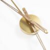 WALL CLOCK SUNDIAL SMALL GOLD 50X6X50CM - Image 2