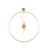 WALL CLOCK SUNDIAL SMALL GOLD 50X6X50CM