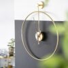 WALL CLOCK SUNDIAL SMALL GOLD 50X6X50CM - Image 3