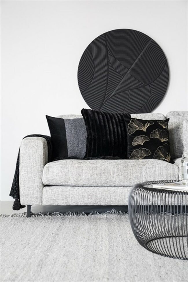 PILLOW WUZZY BLACK 50X50CM - Image 4
