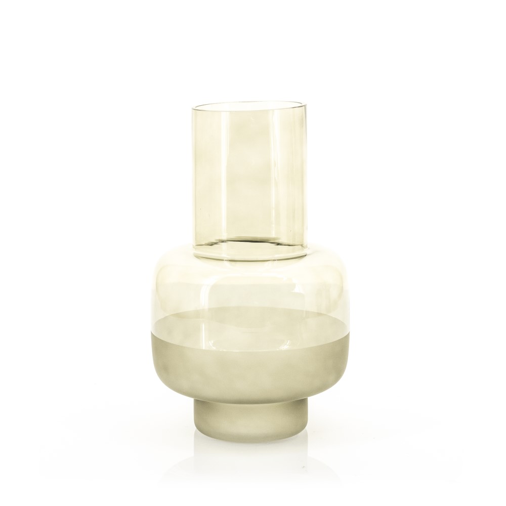 VASE FLOW GREY 18X18X30CM