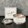 BOXED CANDLE-YOU ARE THE TEACHER 8X8X5CM - Image 2