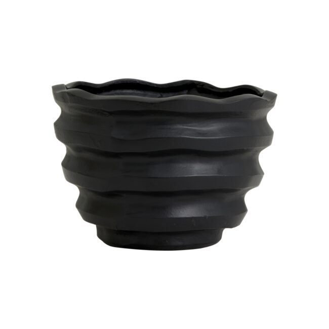 KAWAU FLOWER POT BLACK LARGE