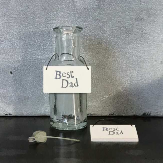 LITTLE WORD SIGN - BEST DAD 3X2.5CM - Image 3